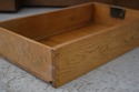 F75064: Rare Victorian Triple Mirror Oak Dressing 