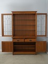 75103: STICKLEY Mission Oak Leaded Glass China Cab