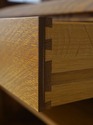 75103: STICKLEY Mission Oak Leaded Glass China Cab