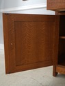 75103: STICKLEY Mission Oak Leaded Glass China Cab