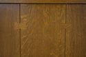75103: STICKLEY Mission Oak Leaded Glass China Cab