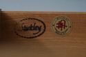 75103: STICKLEY Mission Oak Leaded Glass China Cab