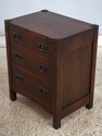 75119: Pair Of STICKLEY Mission Oak 3 Drawer Night