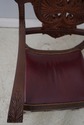 F75183: Renaissance Revival Carved Oak Leather Sea