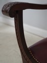F75183: Renaissance Revival Carved Oak Leather Sea