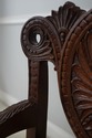 F75183: Renaissance Revival Carved Oak Leather Sea