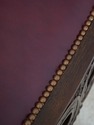 F75183: Renaissance Revival Carved Oak Leather Sea