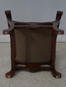 F75183: Renaissance Revival Carved Oak Leather Sea