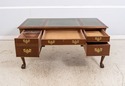 70201: HEKMAN Mahogany Leather Top Executive Desk