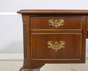 70201: HEKMAN Mahogany Leather Top Executive Desk