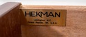 70201: HEKMAN Mahogany Leather Top Executive Desk