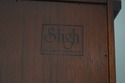 65683EC: SLIGH Model 943 Flat Top Mahogany Grandfa