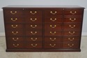 F65818EC: Large 6 Drawer Mahogany File Cabinet Che