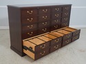 F65818EC: Large 6 Drawer Mahogany File Cabinet Che