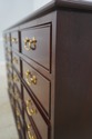 F65818EC: Large 6 Drawer Mahogany File Cabinet Che