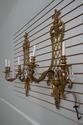 F65633EC: Pair Monumental Brass Lighted Candelabra