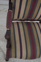 L70223: Pair French Louis XV Striped Upholstered A