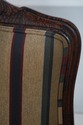L70223: Pair French Louis XV Striped Upholstered A