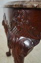 L70243: HENKEL HARRIS Marble Top Ball & Claw Mahog