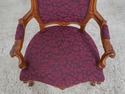 F61740EC: Pair French Louis XV Style Throne Armcha