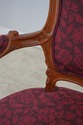 F61740EC: Pair French Louis XV Style Throne Armcha
