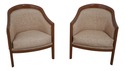 61785: Pair DIRECTIONAL Modern Design Upholstered 