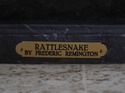 F69975: FREDERIC REMINTON Rattlesnake Bronze Cowbo