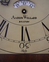 69946: SLIGH AARON WILLARD Inlaid Mahogany Grandfa