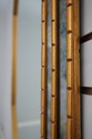 69968: Gold Gilt Bamboo Form Octogonal Wall Mirror