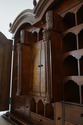 69973: George III Style Burl Walnut Blind Door Sec