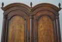 69973: George III Style Burl Walnut Blind Door Sec