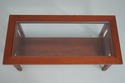 75161: STICKLEY Mission Cherry Glass Top Coffee Ta