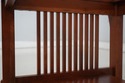 75161: STICKLEY Mission Cherry Glass Top Coffee Ta