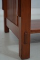 75161: STICKLEY Mission Cherry Glass Top Coffee Ta