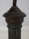 F75069: MAITLAND SMITH Bronze Desk Lamp w. Leather