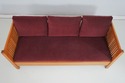 75091: STICKLEY Spindle Mission Oak Upholstered So