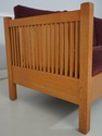 75091: STICKLEY Spindle Mission Oak Upholstered So