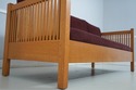 75091: STICKLEY Spindle Mission Oak Upholstered So