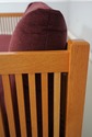 75091: STICKLEY Spindle Mission Oak Upholstered So