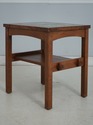 74566: STICKLEY Tile Top Mission Oak Lamp Table
