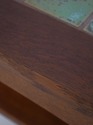 74566: STICKLEY Tile Top Mission Oak Lamp Table