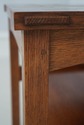 74566: STICKLEY Tile Top Mission Oak Lamp Table