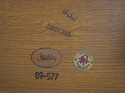 74566: STICKLEY Tile Top Mission Oak Lamp Table