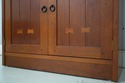 75105: STICKLEY Arts & Crafts Cherry 2 Door Curio 