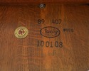75096: STICKLEY Round Gustav Mission Oak Library D