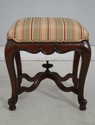 L75195: Pair French Louis XV Style Cherry Upholste