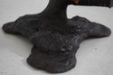 F74767: Vintage French Art Nouveau Carved Wood Ped