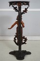 F74767: Vintage French Art Nouveau Carved Wood Ped