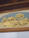 75255: Antique Early 19th C. Eglomise Panel Mahoga