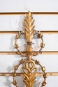 70244: Pair French Empire Gold Leaf toleware Wall 